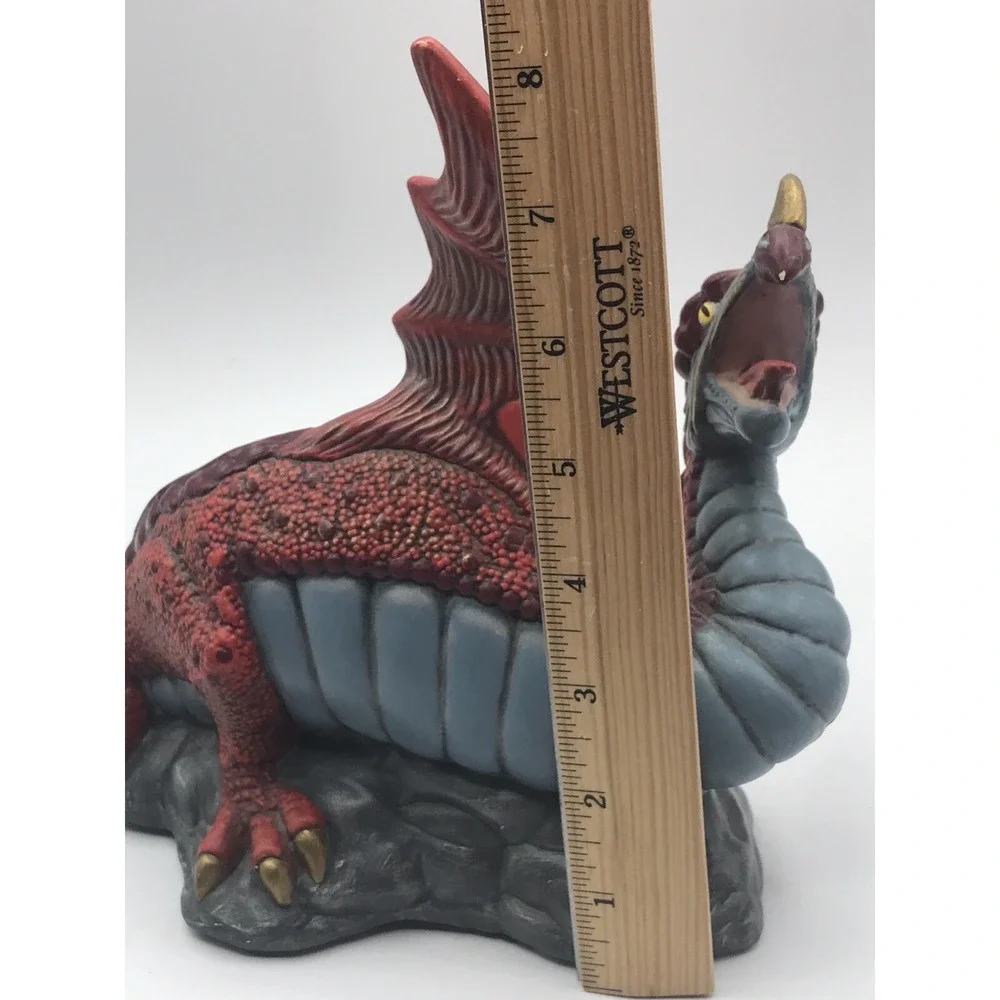 Doc Holiday Spring‎ Dragon Figurine Ceramic 8 in Fantasy Hand Painted DHM 1992